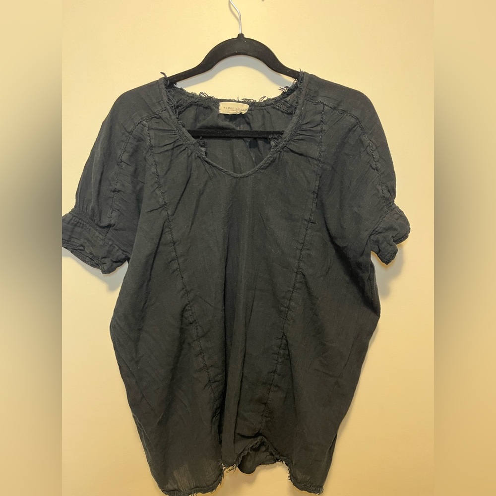 Azure Skies Women's Black Top